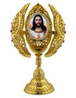 FILIGREE EGG DISPLAY - SACRED HEART OF JESUS